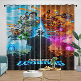 Charger l'image dans la visionneuse de la galerie, Minecraft Legends Curtains Blackout Window Drapes Room Decoration
