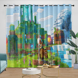 Charger l'image dans la visionneuse de la galerie, Minecraft Legends Curtains Blackout Window Drapes Room Decoration