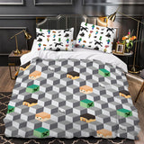 Charger l'image dans la visionneuse de la galerie, Minecraft Pattern Duvet Cover Kids Room Bedding Sets