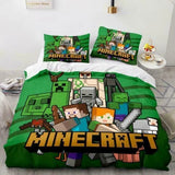Charger l'image dans la visionneuse de la galerie, Minecraft Pattern Duvet Cover Kids Room Bedding Sets