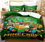 Charger l'image dans la visionneuse de la galerie, Minecraft Pattern Duvet Cover Kids Room Bedding Sets