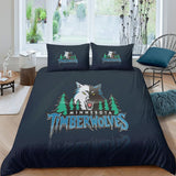 Charger l&#39;image dans la visionneuse de la galerie, Minnesota Timberwolves Bedding Set Duvet Cover Without Filler