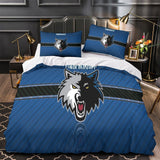 Charger l&#39;image dans la visionneuse de la galerie, Minnesota Timberwolves Bedding Set Duvet Cover Without Filler