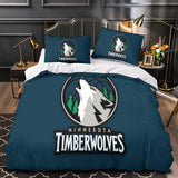 Charger l&#39;image dans la visionneuse de la galerie, Minnesota Timberwolves Bedding Set Duvet Cover Without Filler