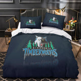 Charger l&#39;image dans la visionneuse de la galerie, Minnesota Timberwolves Bedding Set Duvet Cover Without Filler