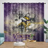 Load image into Gallery viewer, Minnesota Vikings Curtains Blackout Window Drapes Room Decoration