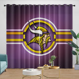 Load image into Gallery viewer, Minnesota Vikings Curtains Blackout Window Drapes Room Decoration