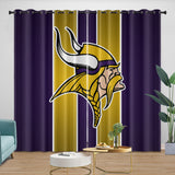 Load image into Gallery viewer, Minnesota Vikings Curtains Blackout Window Drapes Room Decoration