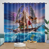 Charger l&#39;image dans la visionneuse de la galerie, Moana 2 Curtains Blackout Window Drapes Room Decoration