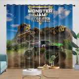 Charger l&#39;image dans la visionneuse de la galerie, Monster Jam Steel Titans Truck Curtains Blackout Window Drapes