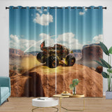 Load image into Gallery viewer, Monster Jam Steel Titans Truck Curtains Blackout Window Drapes