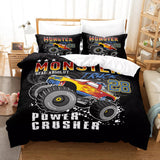 Charger l&#39;image dans la visionneuse de la galerie, Monster Truck Bedding Set Pattern Quilt Cover Without Filler