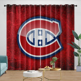 Charger l&#39;image dans la visionneuse de la galerie, Montreal Canadiens Curtains Blackout Window Drapes Room Decoration