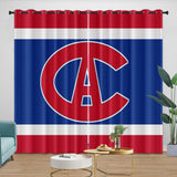 Charger l&#39;image dans la visionneuse de la galerie, Montreal Canadiens Curtains Blackout Window Drapes Room Decoration