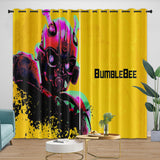 Charger l'image dans la visionneuse de la galerie, Movie Bumblebee Curtains Pattern Blackout Window Drapes Room Decoration