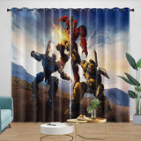 Charger l'image dans la visionneuse de la galerie, Movie Bumblebee Curtains Pattern Blackout Window Drapes Room Decoration