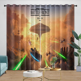 Charger l'image dans la visionneuse de la galerie, Movie Star Wars Curtains Pattern Blackout Window Drapes Decoration