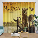 Charger l&#39;image dans la visionneuse de la galerie, Mufasa The Lion King Curtains Blackout Window Drapes Room Decoration