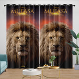 Charger l&#39;image dans la visionneuse de la galerie, Mufasa The Lion King Curtains Blackout Window Drapes Room Decoration