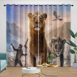 Charger l&#39;image dans la visionneuse de la galerie, Mufasa The Lion King Curtains Blackout Window Drapes Room Decoration