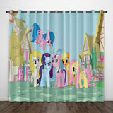 Load image into Gallery viewer, My Little Pony Curtains Pattern Blackout Window Drapes