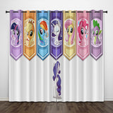 Load image into Gallery viewer, My Little Pony Curtains Pattern Blackout Window Drapes