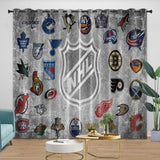 Charger l'image dans la visionneuse de la galerie, National Hockey League NHL Curtains Blackout Window Drapes Room Decoration