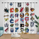 Charger l'image dans la visionneuse de la galerie, National Hockey League NHL Curtains Blackout Window Drapes Room Decoration