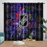 Charger l'image dans la visionneuse de la galerie, National Hockey League NHL Curtains Blackout Window Drapes Room Decoration