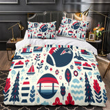 Charger l&#39;image dans la visionneuse de la galerie, New England Patriots Bedding Set Duvet Cover Without Filler