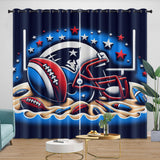 Load image into Gallery viewer, New England Patriots Curtains Blackout Window Drapes Room Decoration