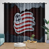 Load image into Gallery viewer, New England Revolution Curtains Blackout Window Drapes Room Decoration