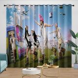 Charger l'image dans la visionneuse de la galerie, NewJeans Curtains Blackout Window Drapes Kids Room Decoration