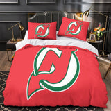 Charger l&#39;image dans la visionneuse de la galerie, New Jersey Devils Bedding Set Quilt Duvet Cover Without Filler