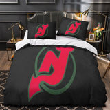 Charger l&#39;image dans la visionneuse de la galerie, New Jersey Devils Bedding Set Quilt Duvet Cover Without Filler