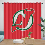 Charger l&#39;image dans la visionneuse de la galerie, New Jersey Devils Curtains Blackout Window Drapes Room Decoration