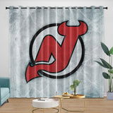 Charger l&#39;image dans la visionneuse de la galerie, New Jersey Devils Curtains Blackout Window Drapes Room Decoration