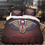 Charger l&#39;image dans la visionneuse de la galerie, New Orleans Pelicans Bedding Set Duvet Cover Without Filler