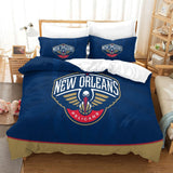 Charger l&#39;image dans la visionneuse de la galerie, New Orleans Pelicans Bedding Set Duvet Cover Without Filler