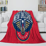 Charger l&#39;image dans la visionneuse de la galerie, New Orleans Pelicans Blanket Flannel Fleece Throw Room Decoration