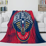 Charger l&#39;image dans la visionneuse de la galerie, New Orleans Pelicans Blanket Flannel Fleece Throw Room Decoration