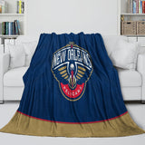 Charger l&#39;image dans la visionneuse de la galerie, New Orleans Pelicans Blanket Flannel Fleece Throw Room Decoration