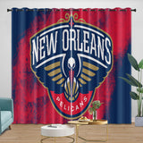 Charger l&#39;image dans la visionneuse de la galerie, New Orleans Pelicans Curtains Blackout Window Drapes Room Decoration