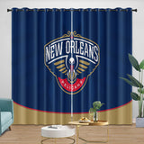 Charger l&#39;image dans la visionneuse de la galerie, New Orleans Pelicans Curtains Blackout Window Drapes Room Decoration