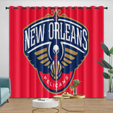 Charger l&#39;image dans la visionneuse de la galerie, New Orleans Pelicans Curtains Blackout Window Drapes Room Decoration