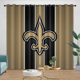 Load image into Gallery viewer, New Orleans Saints Curtains Blackout Window Drapes Room Decoration