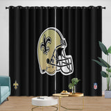 Load image into Gallery viewer, New Orleans Saints Curtains Blackout Window Drapes Room Decoration