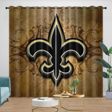 Load image into Gallery viewer, New Orleans Saints Curtains Blackout Window Drapes Room Decoration