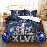 Charger l&#39;image dans la visionneuse de la galerie, New York Giants Bedding Set Duvet Cover Without Filler