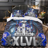 Charger l&#39;image dans la visionneuse de la galerie, New York Giants Bedding Set Duvet Cover Without Filler